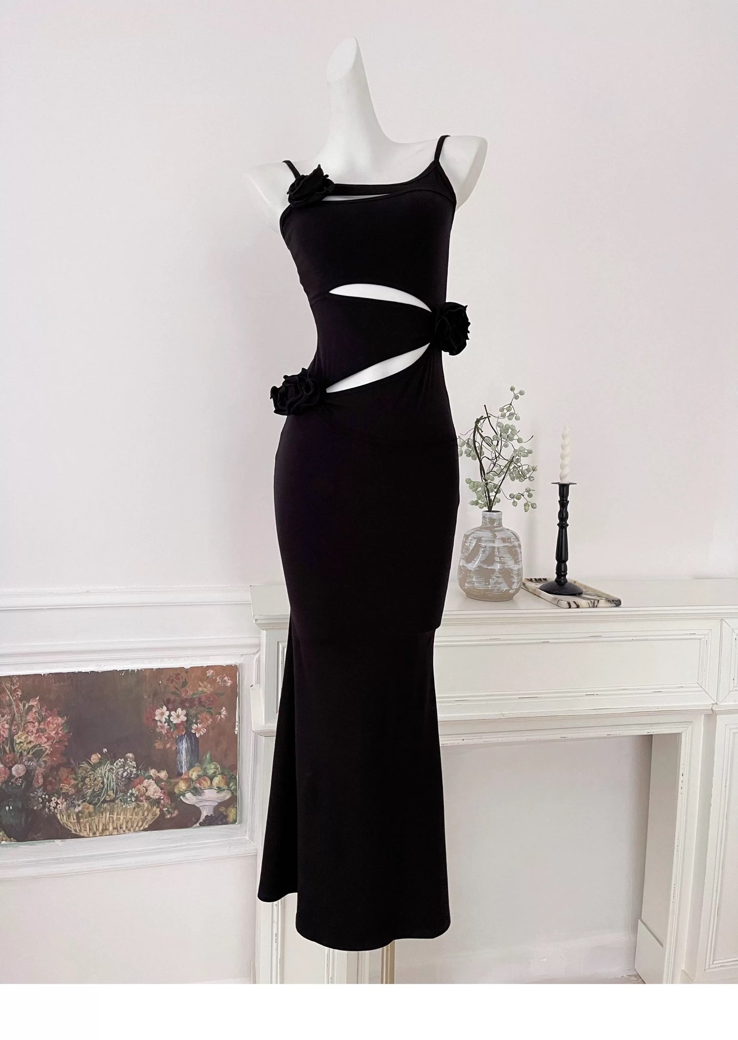 Cecelia Flora Knit Maxi Dress