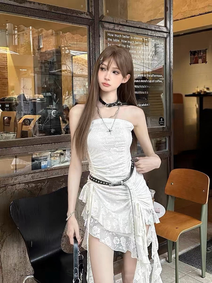 Cowboy Lace Top with Belt