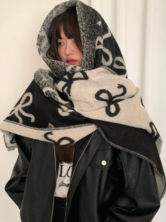 Jennie Bow Knot Gradient Scarf