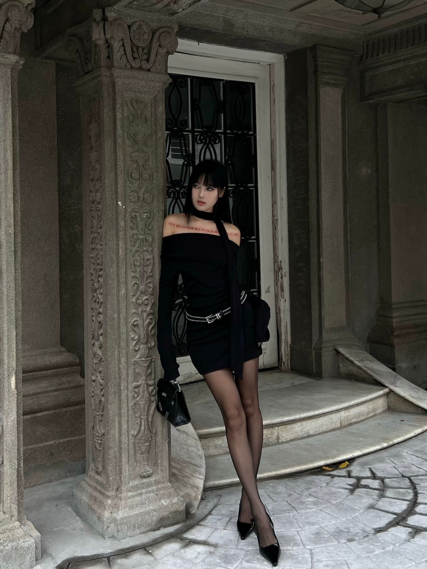 Cyber Eclipse Dress Three-Piece Set