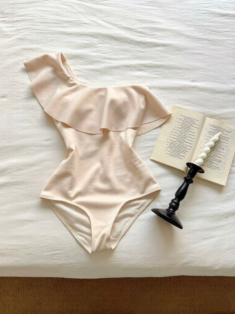 Elena Pearl White One-Piece Swimsuit