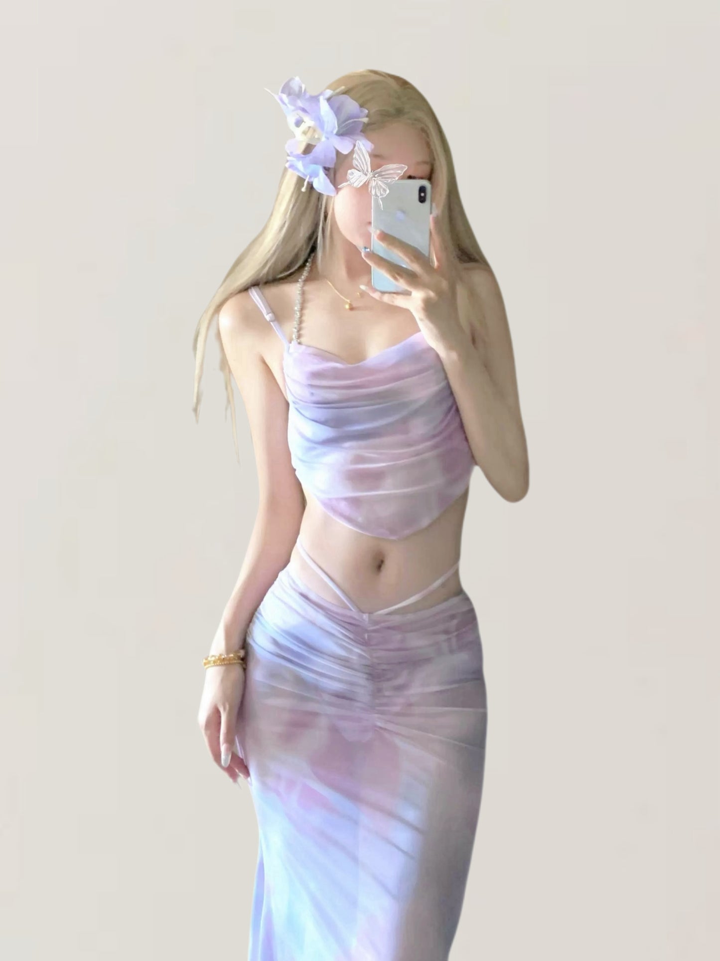Lavender Aura 3-Piece Bikini Set