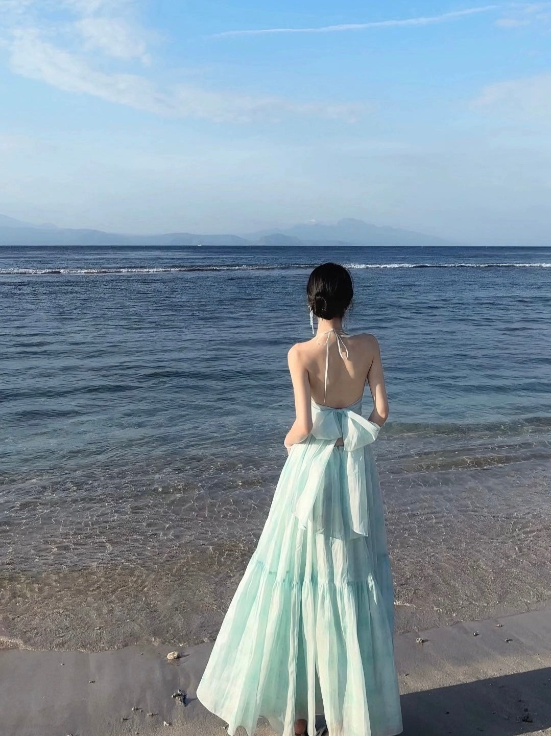 Mint Vibe Plaid Maxi Dress