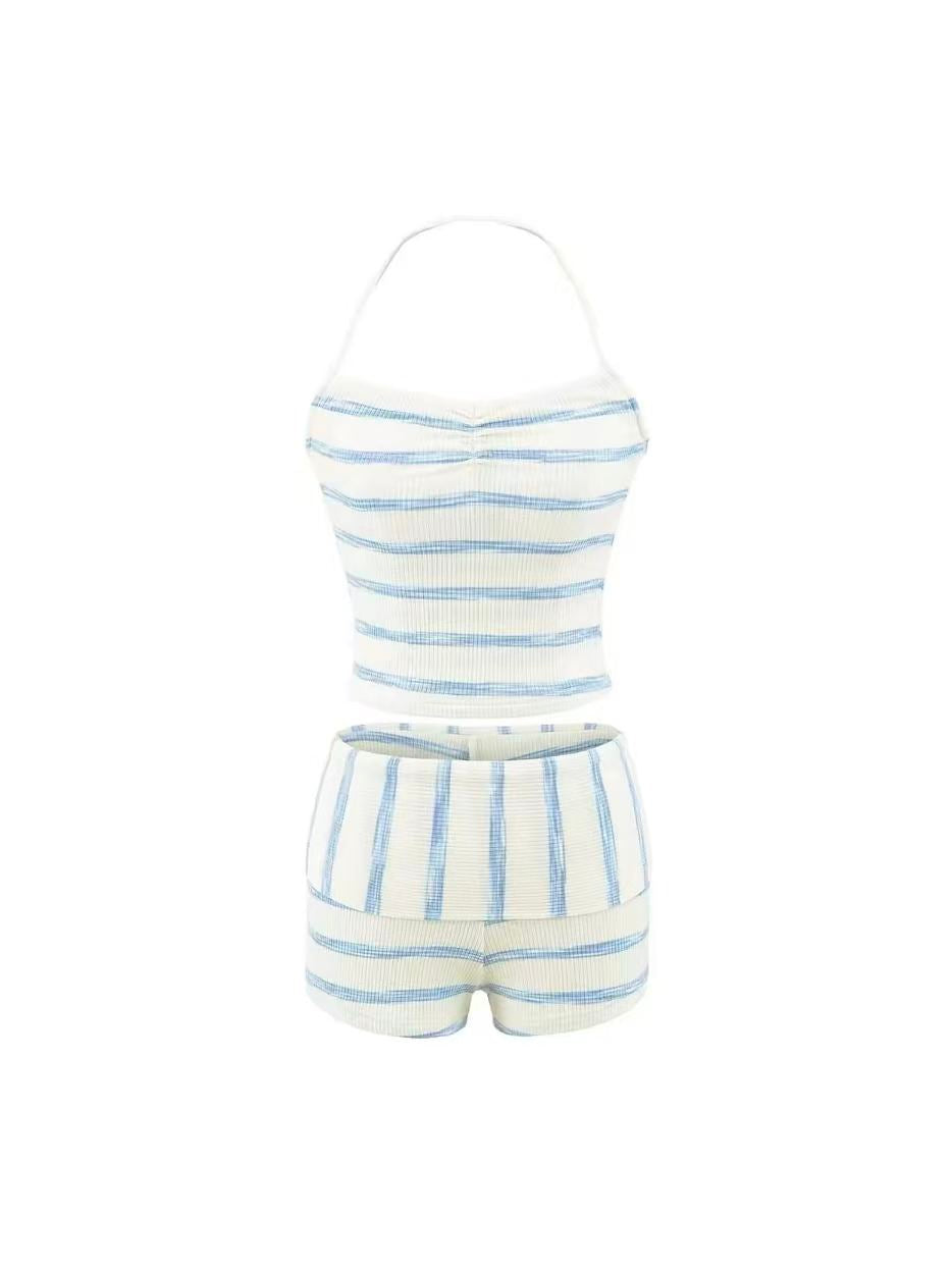 Coastal Stripe Tankini Set