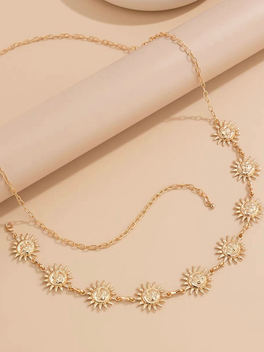 Sun Motif Waist Chain