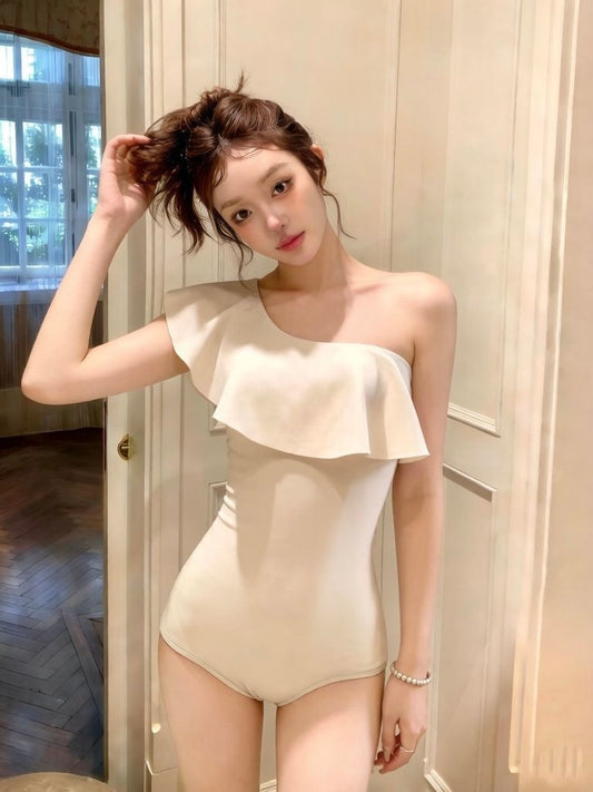Elena Pearl White One-Piece Swimsuit