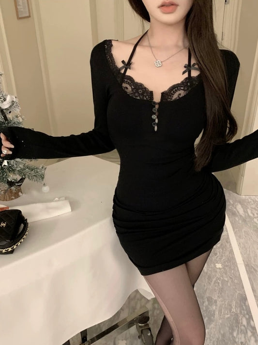 Larissa Mini Dress - Black