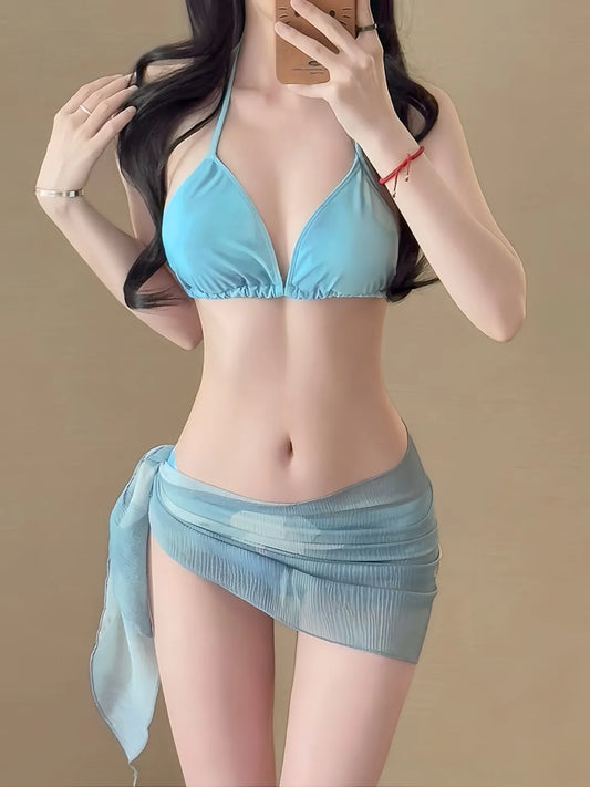 Aqua Dye 4-Piece Bikini Set