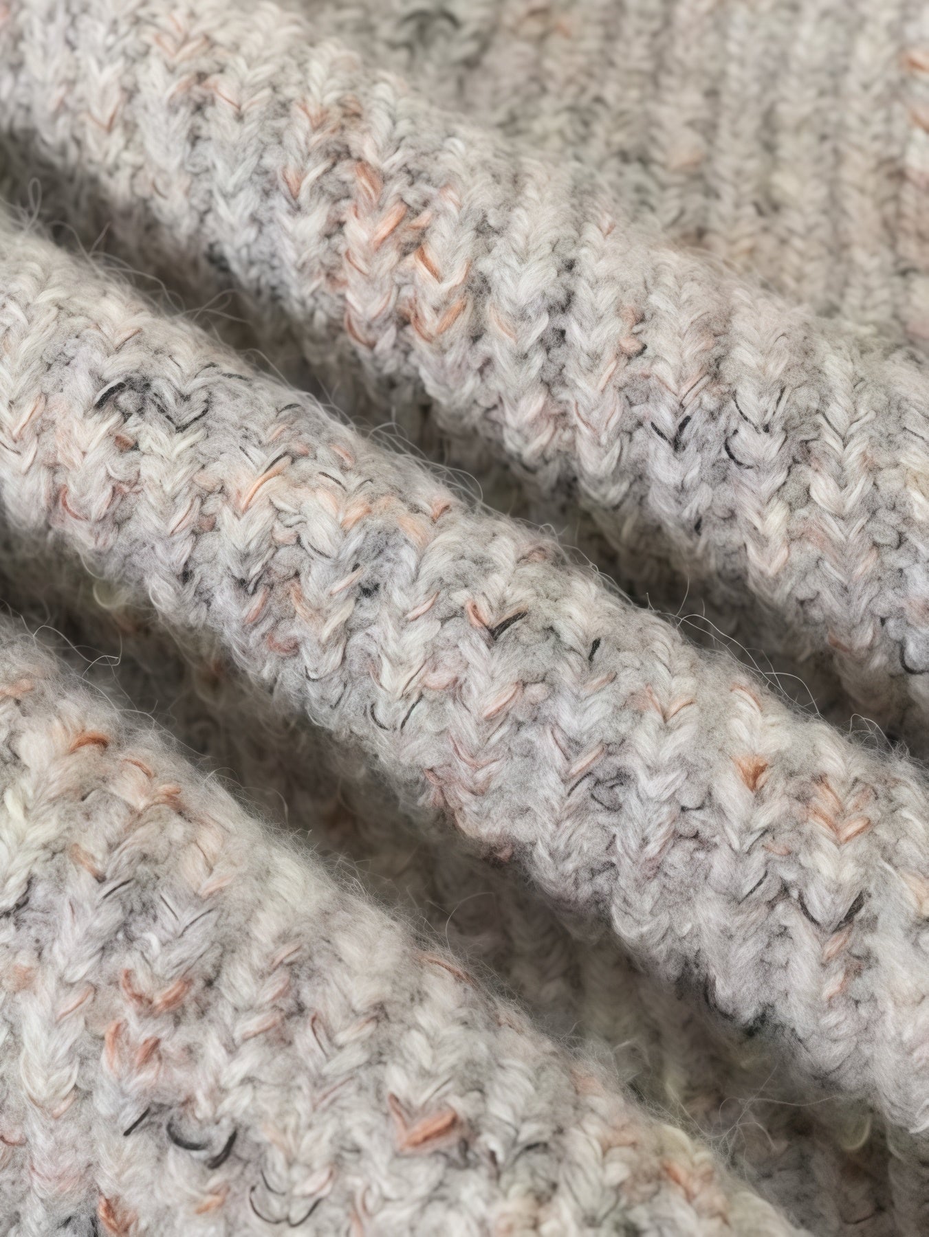 Clouded Grace Off-Shoulder Knit Sweater