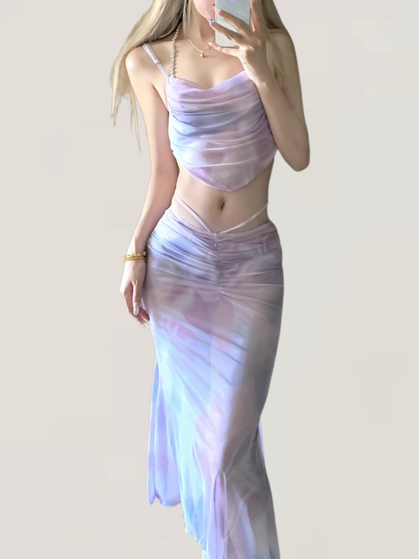Lavender Aura 3-Piece Bikini Set