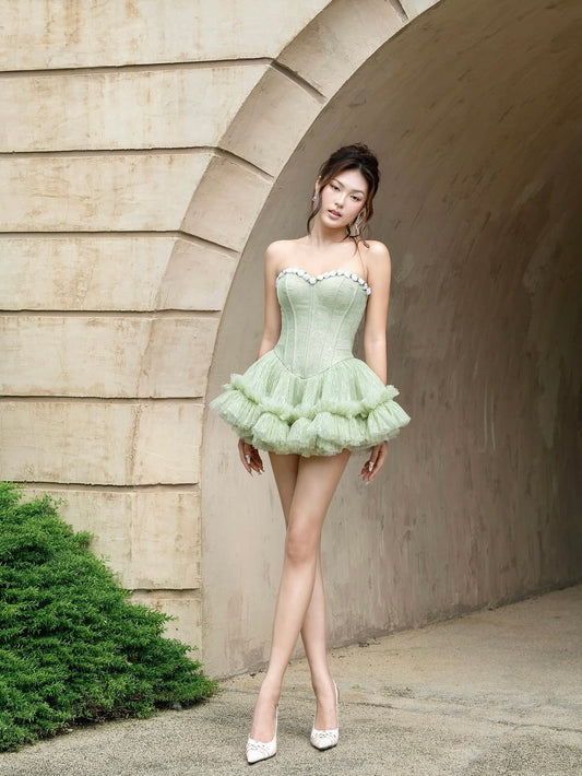 LANE Cì Bloom Dress - Mint