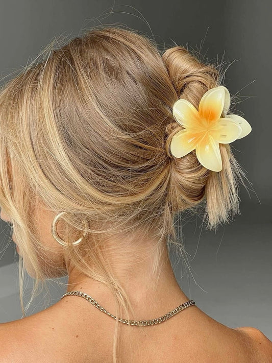 Island Plumeria Hair Clip Set of 3