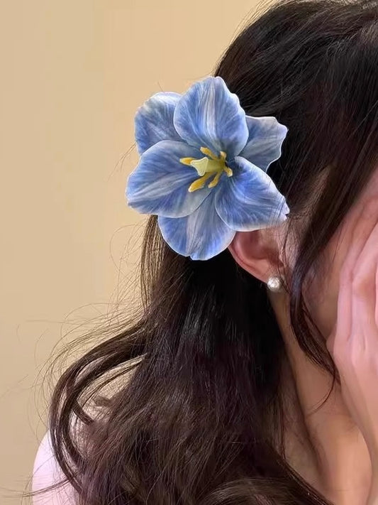 Hibiscus Bloom Hair Clip