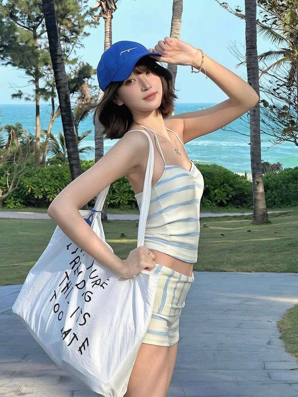 Coastal Stripe Tankini Set
