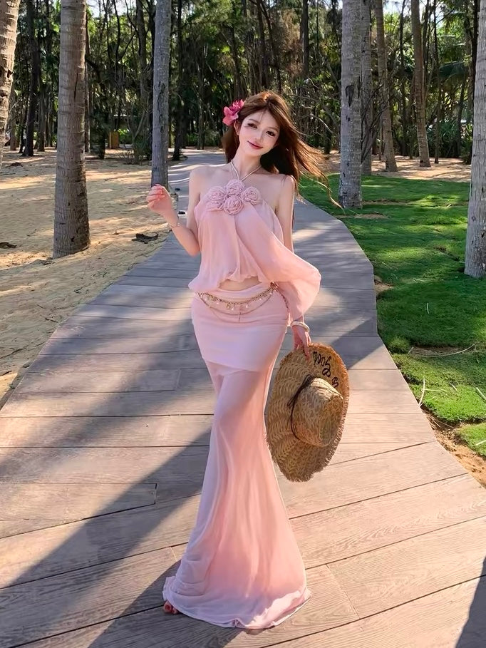 Rosalie Bloom Top & Maxi Skirt Set