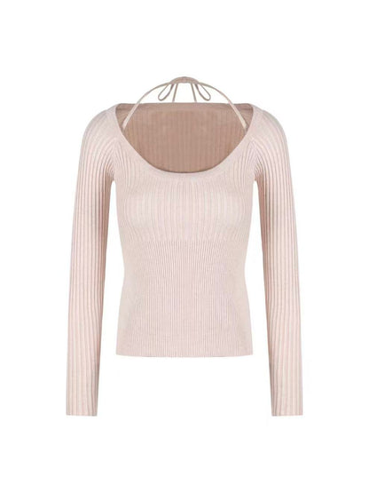 Soft Blush Knit Top and Faux Fur Skirt