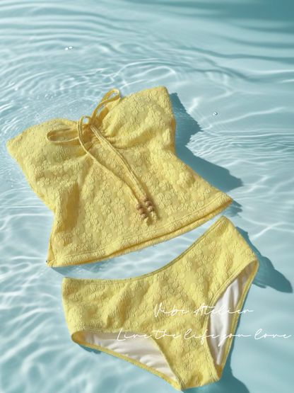 Plumeria Skies 3-Piece Tankini Set