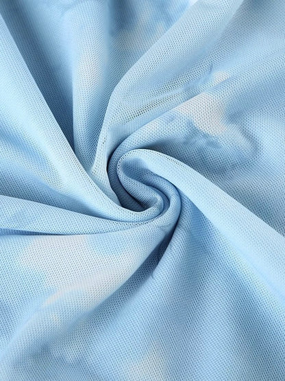 Echos of Moonlace Mesh Maxi Dress