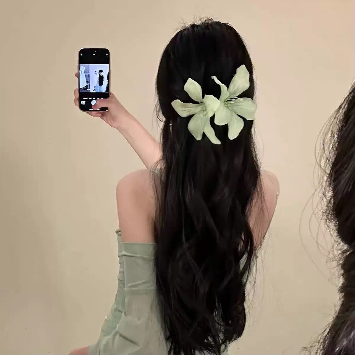Sage Bloom Hair Clip