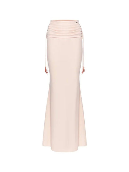 Selene Off Shoulder Corset Top & Ruched Mermaid Skirt Set