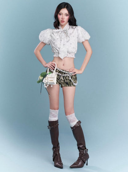 CHAN CLUB Mini Bi Top & Short with Belt