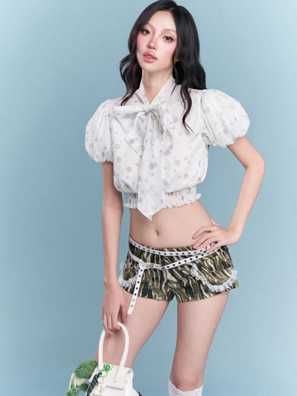 CHAN CLUB Mini Bi Top & Short with Belt