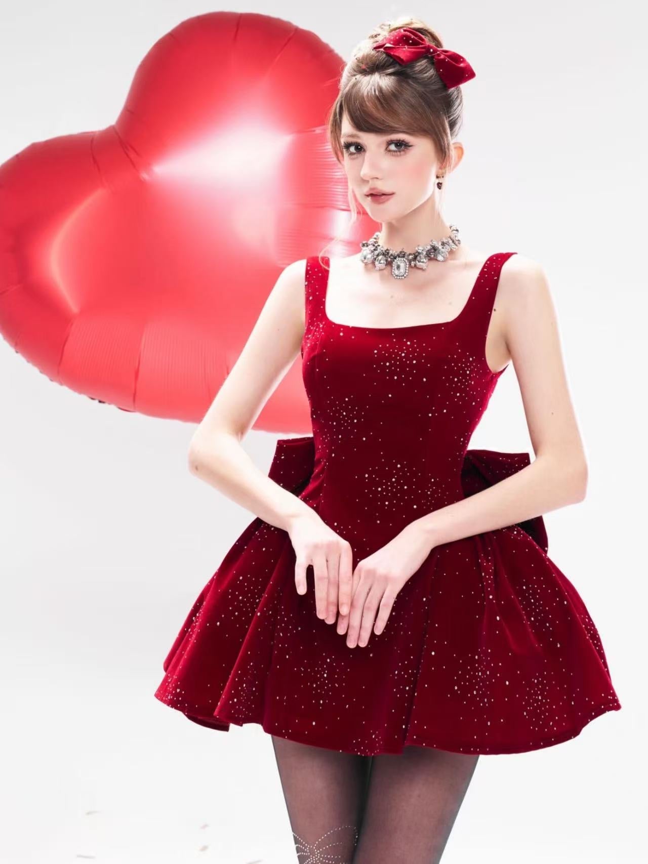 CHAN CLUB Valentine Mini Dress