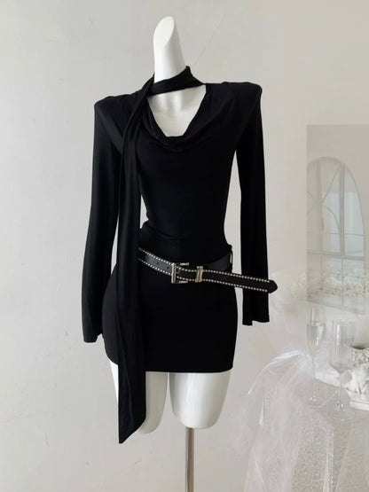 Cyber Eclipse Dress Three-Piece Set