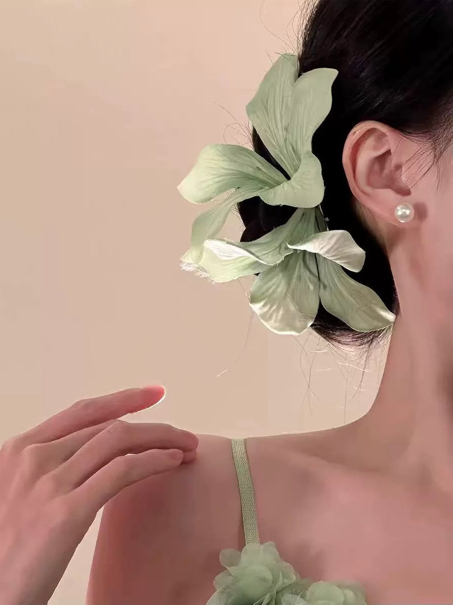 Sage Bloom Hair Clip