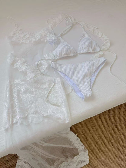 Muse de Lace Bikini Set with Maxi Dress