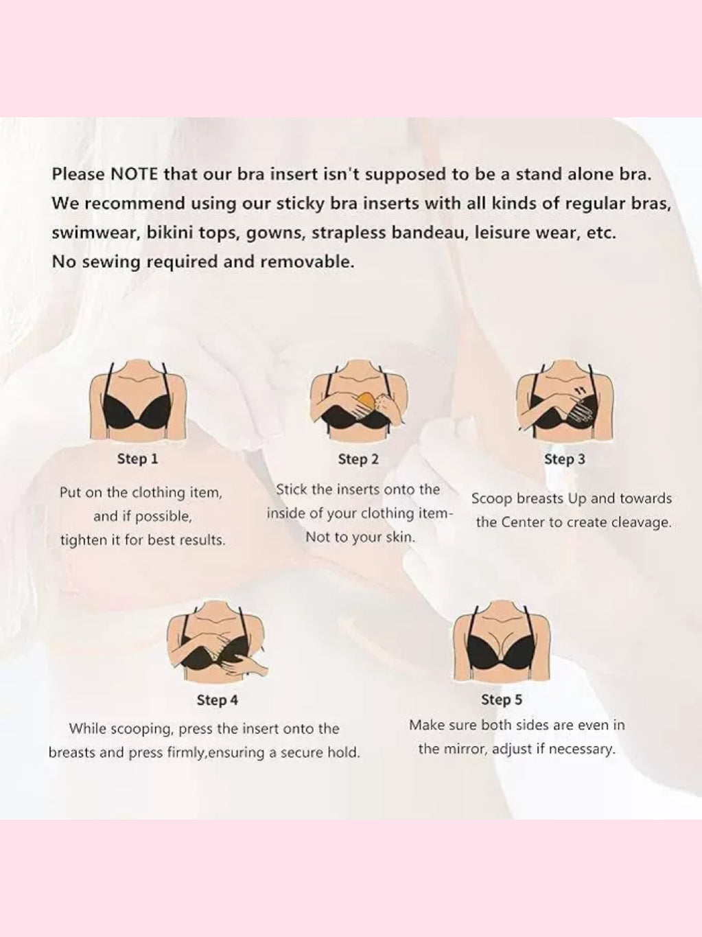 Exclusive✨Ultimate Boost Double-Sided Sticky Bra Inserts