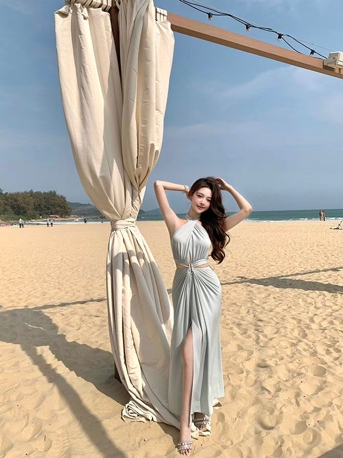 Glacier Blue Maxi Dress