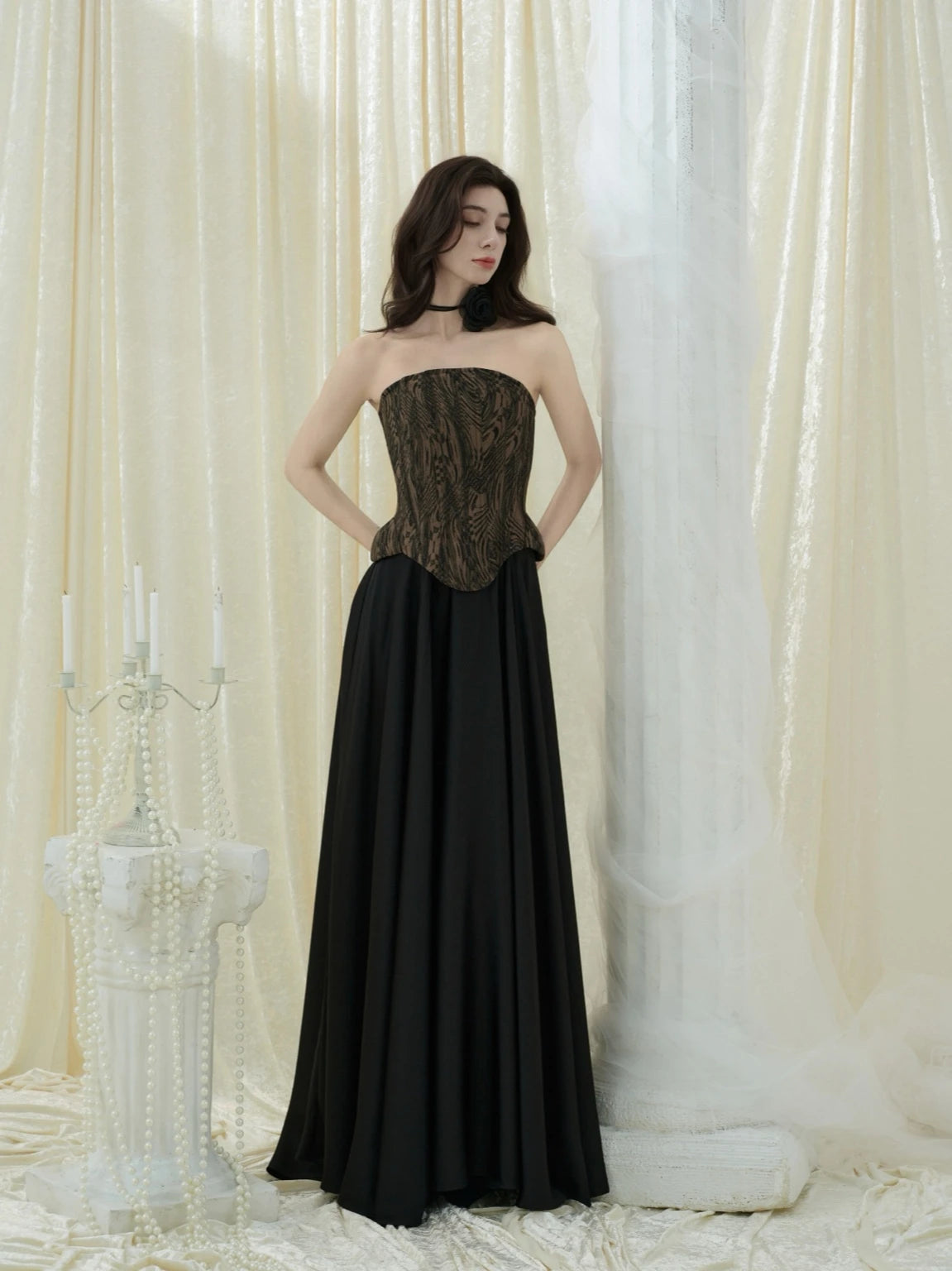 Crow Crew Corset Maxi Dress - PREORDER