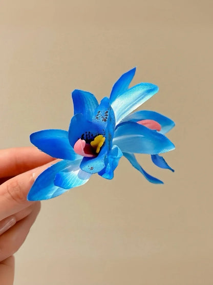 Cymbidium Orchid Flower Hair Clip (3 colours)