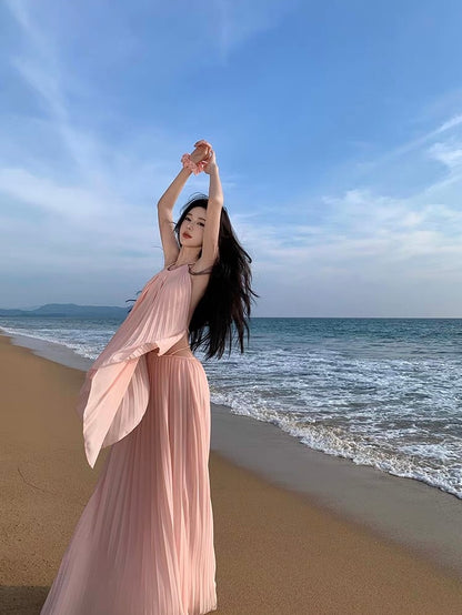 Till Dawn Top & Maxi Skirt Set - Pink