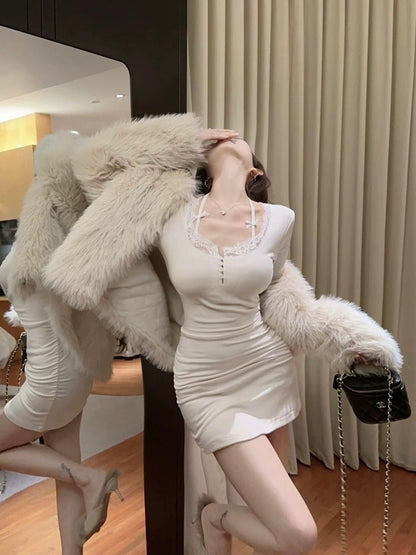 Larissa Mini Dress - Ivory