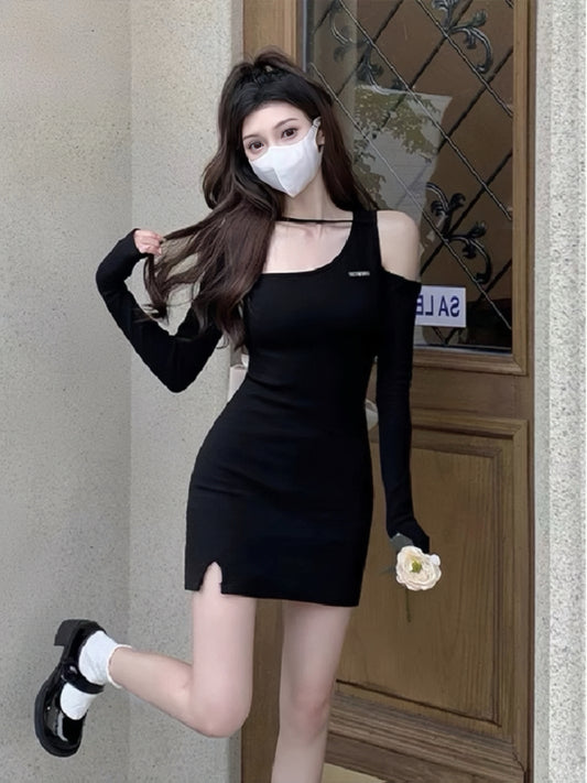 Black Dress with Bow Tie Back