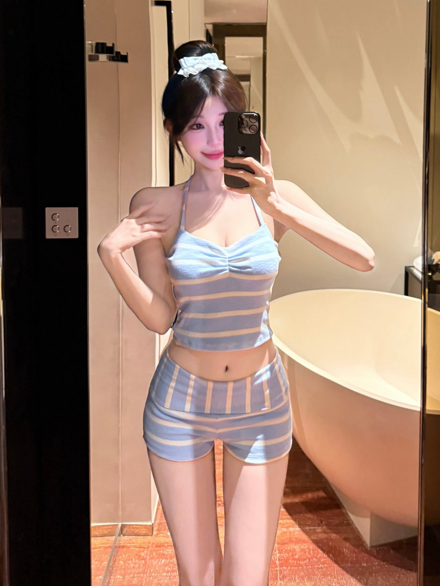 Coastal Stripe Tankini Set