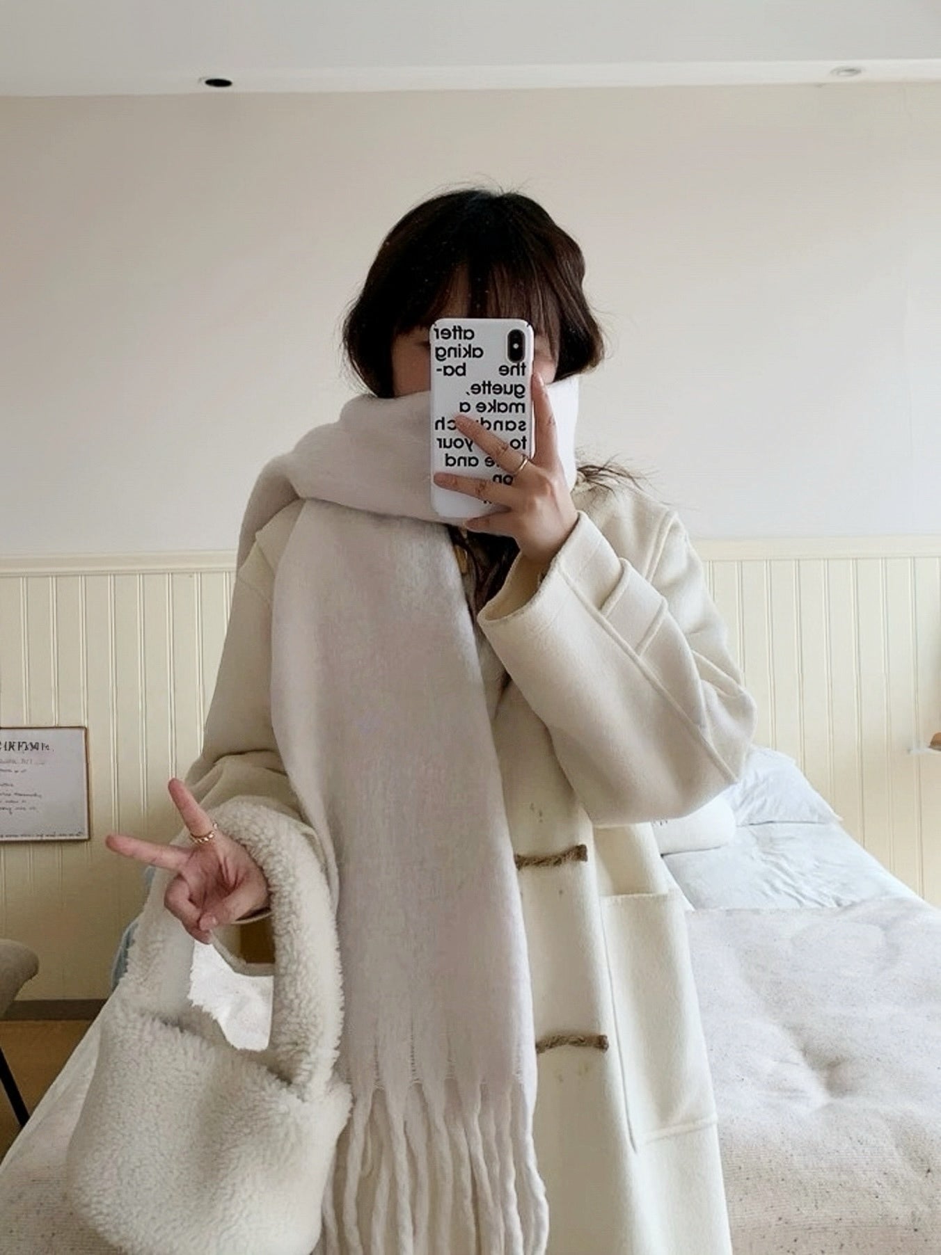 Snowy White Scarf
