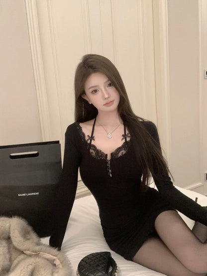 Larissa Mini Dress - Black