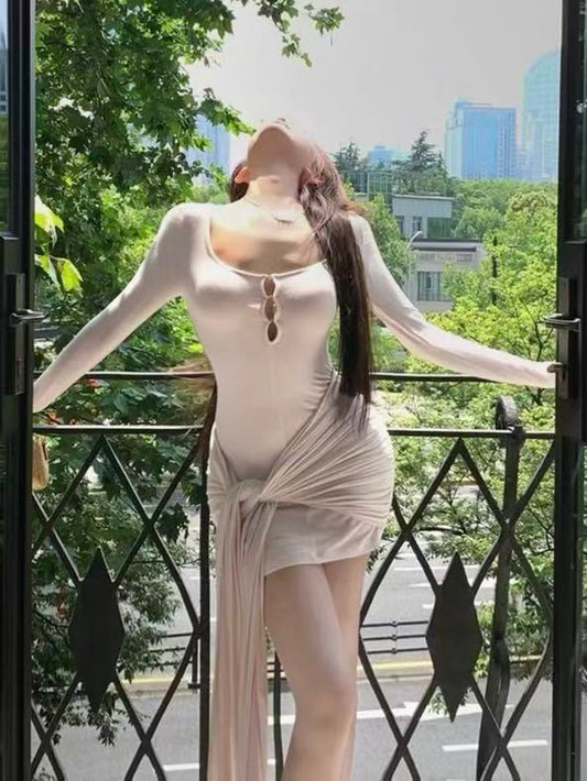 Beige Hottie Mini Dress