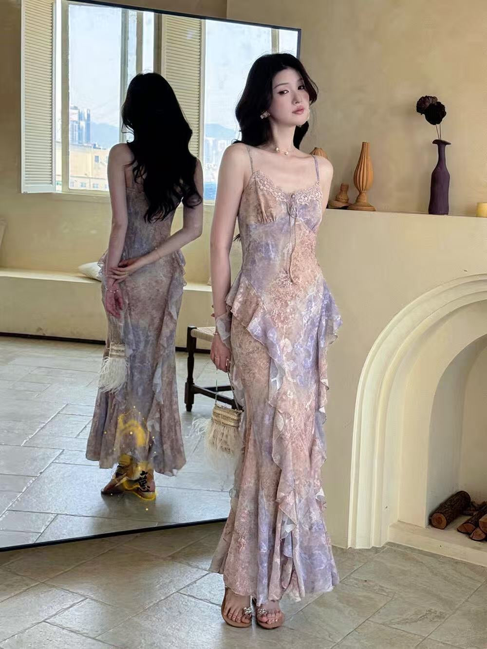 Lavender Mirage Maxi Dress