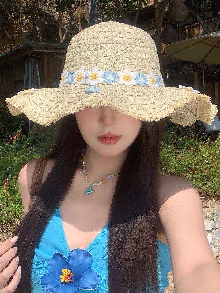 Coastal Daisy Straw Hat