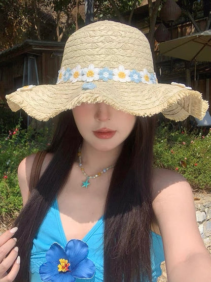 Coastal Daisy Straw Hat