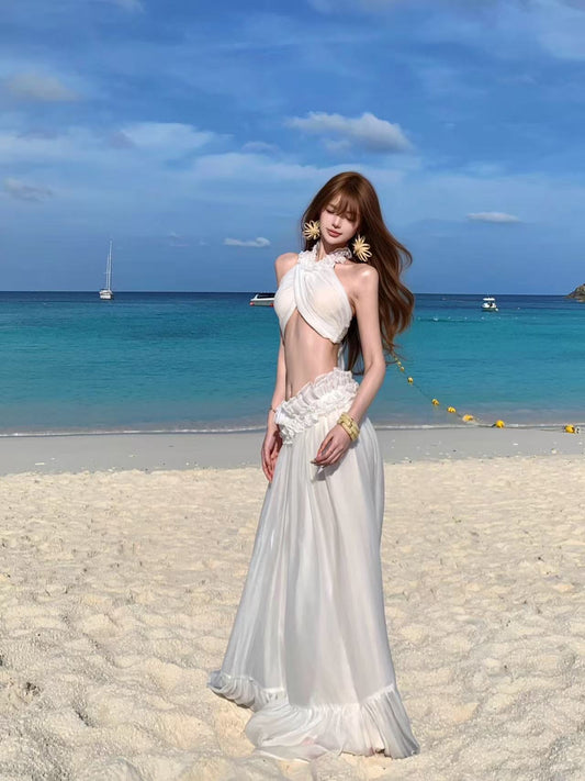 Isla Breeze Set - Top & Maxi Skirt