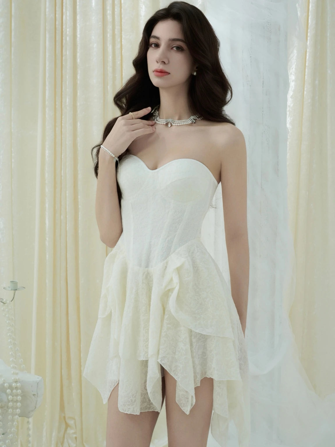 Crow Crew Wool Jacquared Mini Skirt