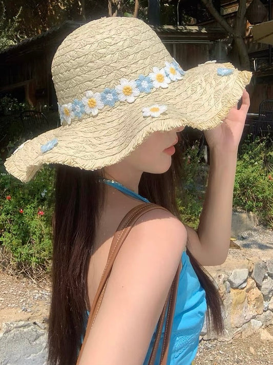 Coastal Daisy Straw Hat