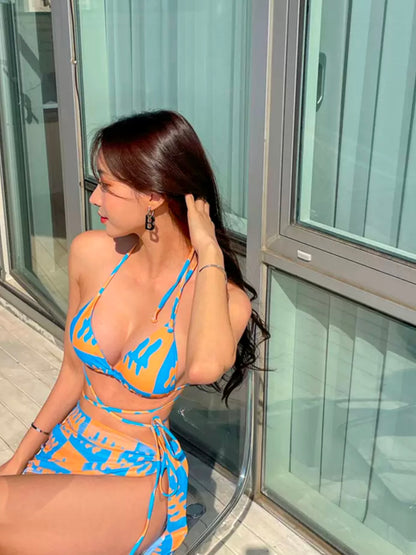 Layla Three-Piece Bikini Set