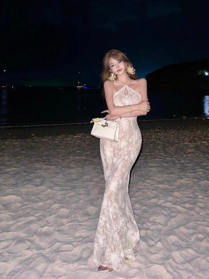 Pearl Mirage Lace Maxi Dress