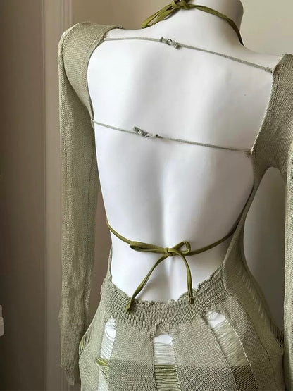 Eucalyptus Dream Bikini Set With Knit Cover